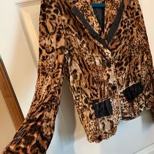 Alberto Makali Leopard Print Jacket